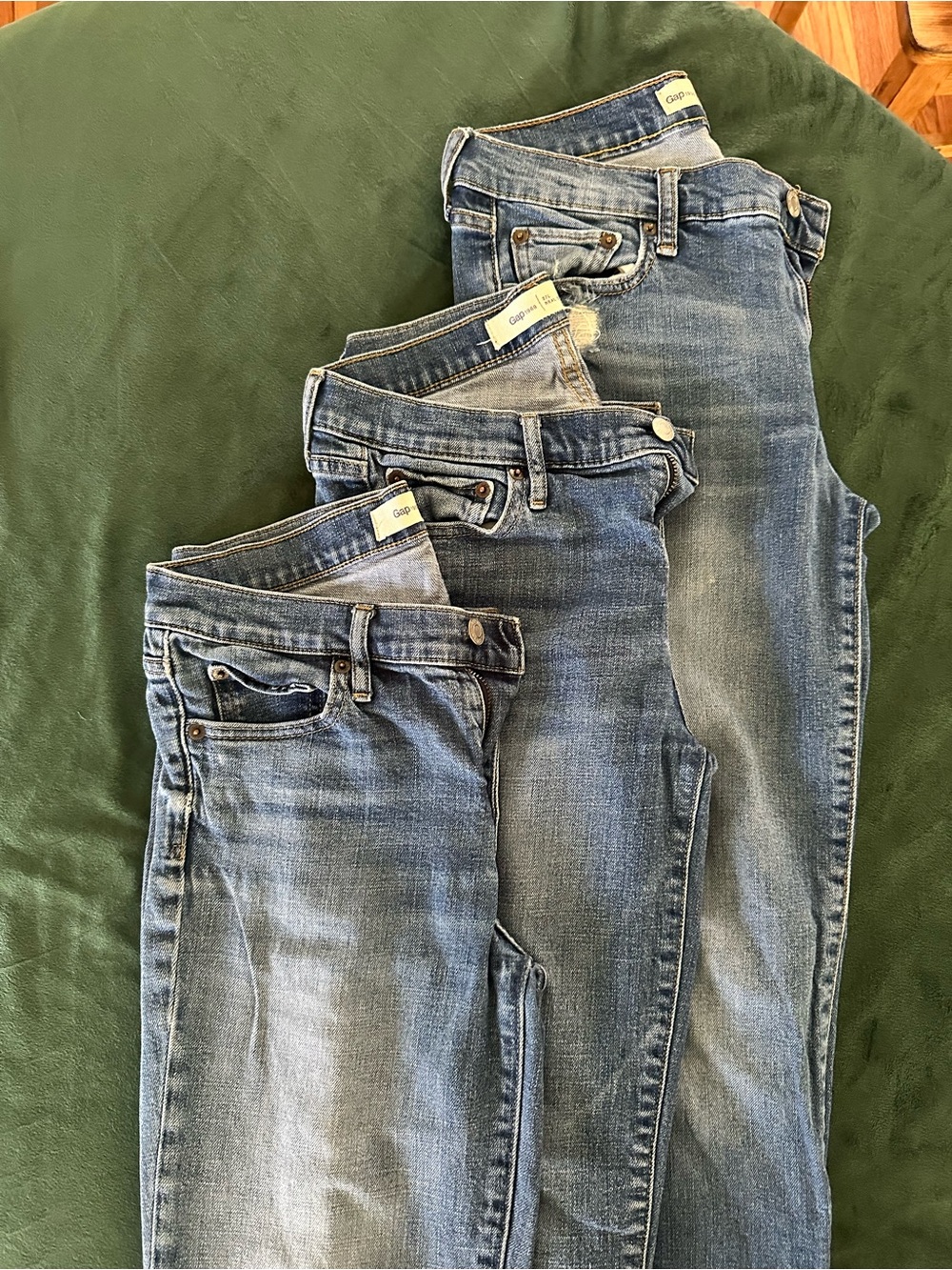 GAP TALL Real Straight Jeans Set - Light to Medium Blue Wash
